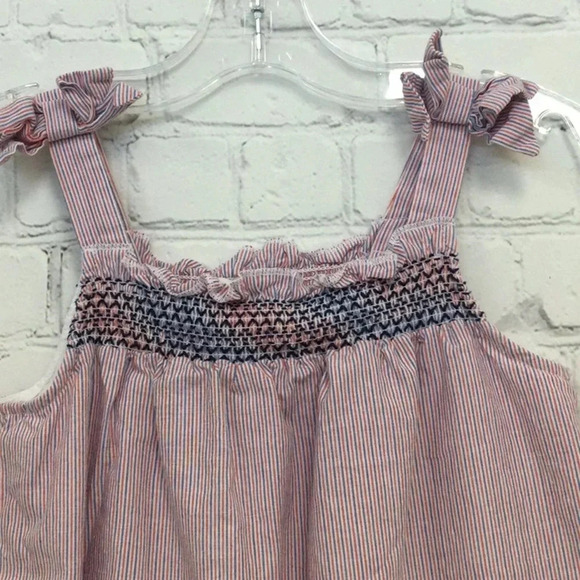 Crown & Ivy kids Pinstripe Smock Dress size 6 Girls - Picture 4 of 6